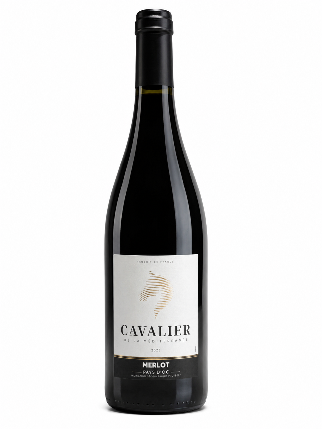 CAVALIER DE LA MÉDITERRANÉE MERLOT PAYS D'OC 2023 75CL