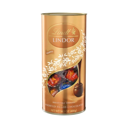 LINDT LINDOR ASSORTED PRALINE  TUBE 400GR