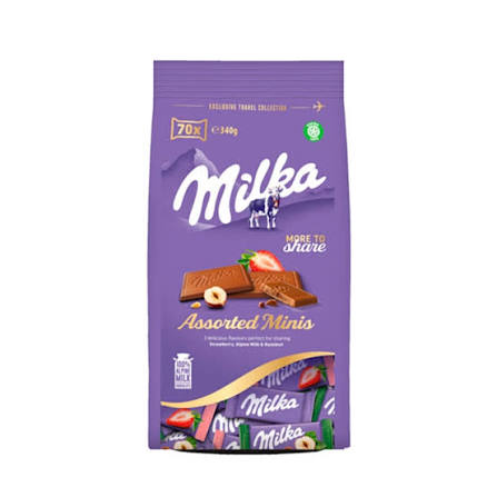 MILKA MIX NAPS BAG 340GR
