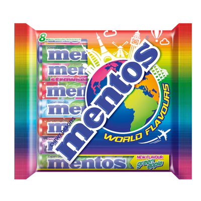 MENTOS WORLD FLAVOURS 8 PACK 300GR